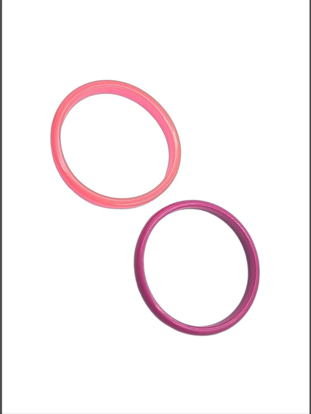 Two Hard Plastic Slip-on Bracelets